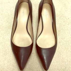 Coach black pumps